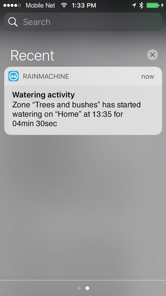 RainMachine Apple Push Notification